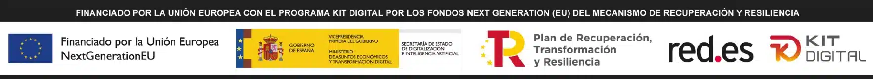 Financiado por la Union Europea con el programa Kit Digital